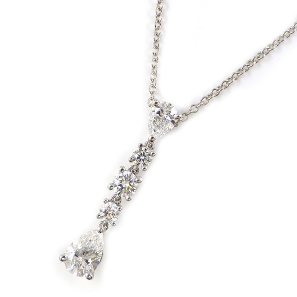 Tiffany Necklace Swing Drop Diamond Platinum